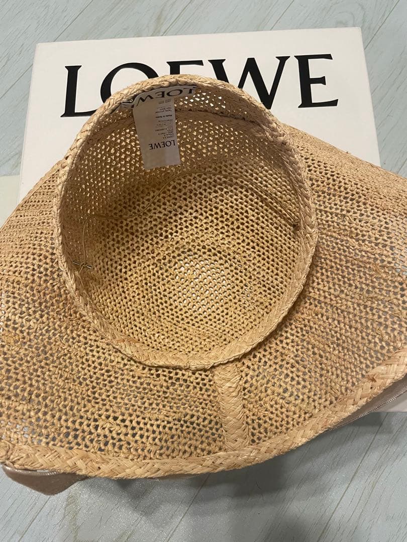 いちご【新品】ロエベ　ハロハット　ストローハット