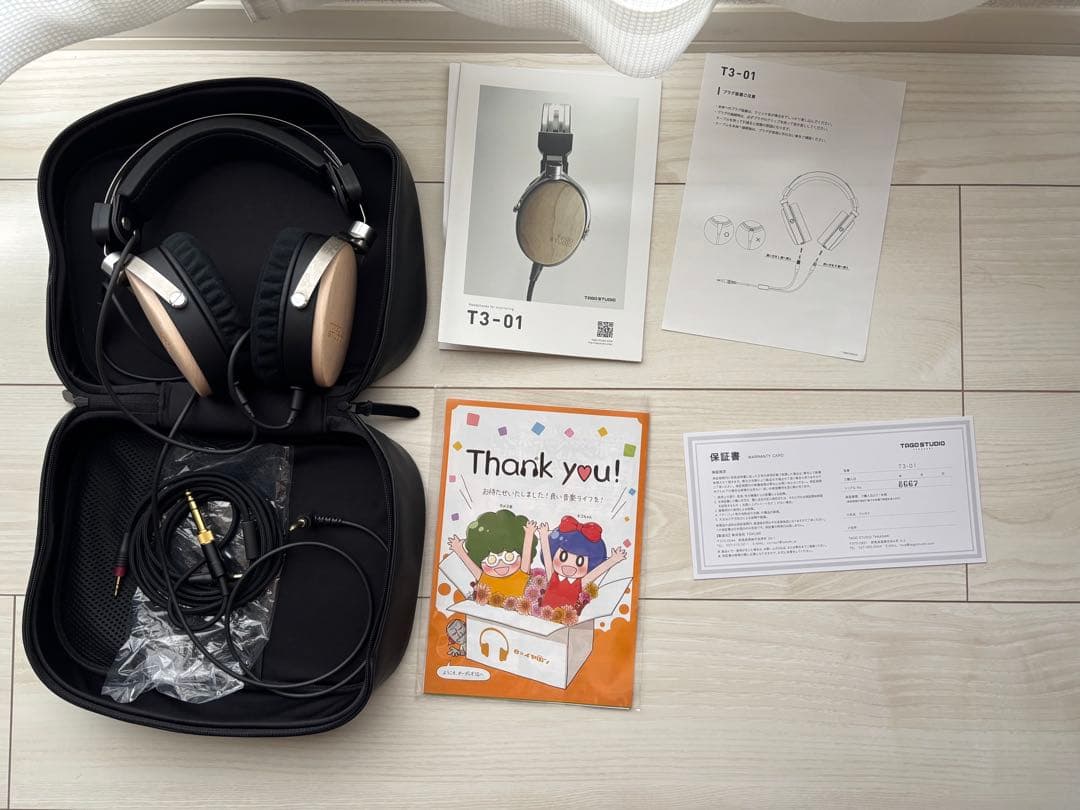 TAGO STUDIO T3-01 有線ヘッドホン&バランスケーブル