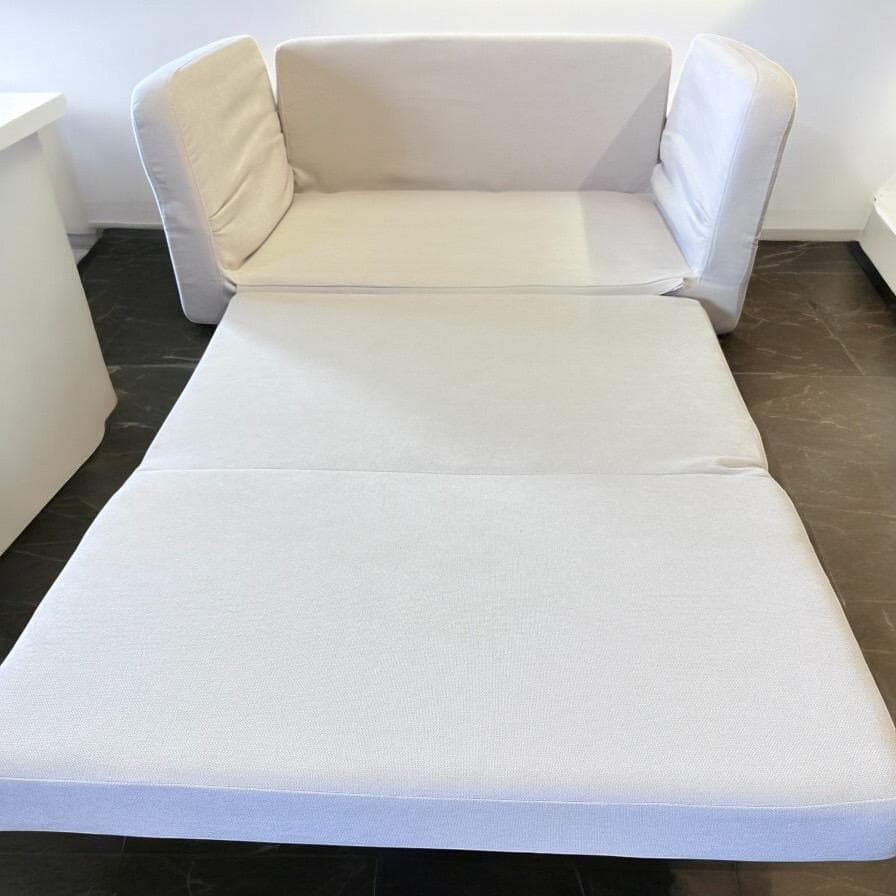 R【新品・未使用】肘リクライニングソファベッド 二人掛け