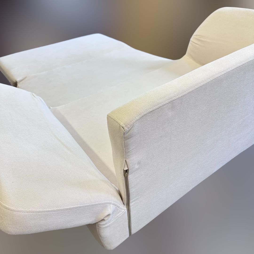 R【新品・未使用】肘リクライニングソファベッド 二人掛け