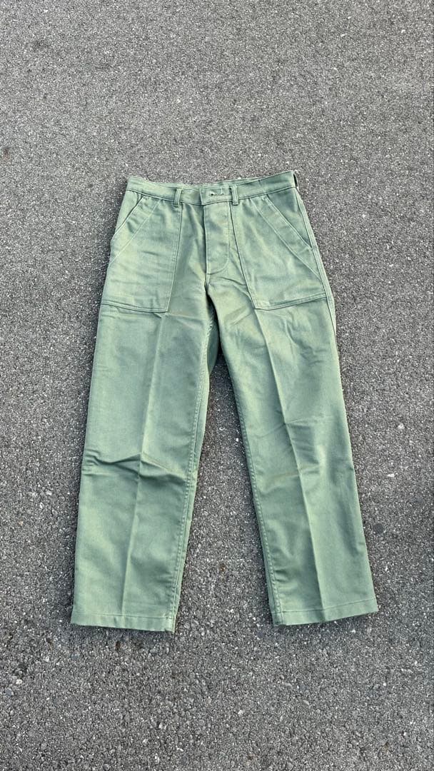 【デッドストック】60s USミリタリー ベイカーパンツ 32x30