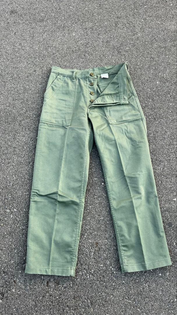 【デッドストック】60s USミリタリー ベイカーパンツ 32x30