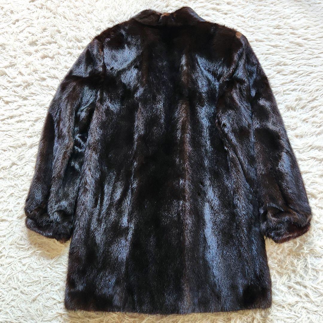 HARAJUKU MOTHER❣️サガミンク　ファーコート　L　ダークブラウン