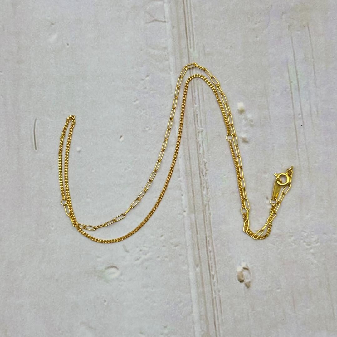 【極上美品】K18金ゴールドネックレス 1.8g