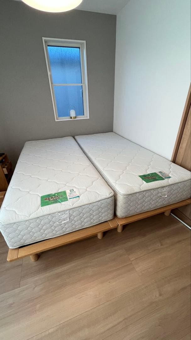 shumama【セミシングル2つ】フランスベッド コイルマットレス