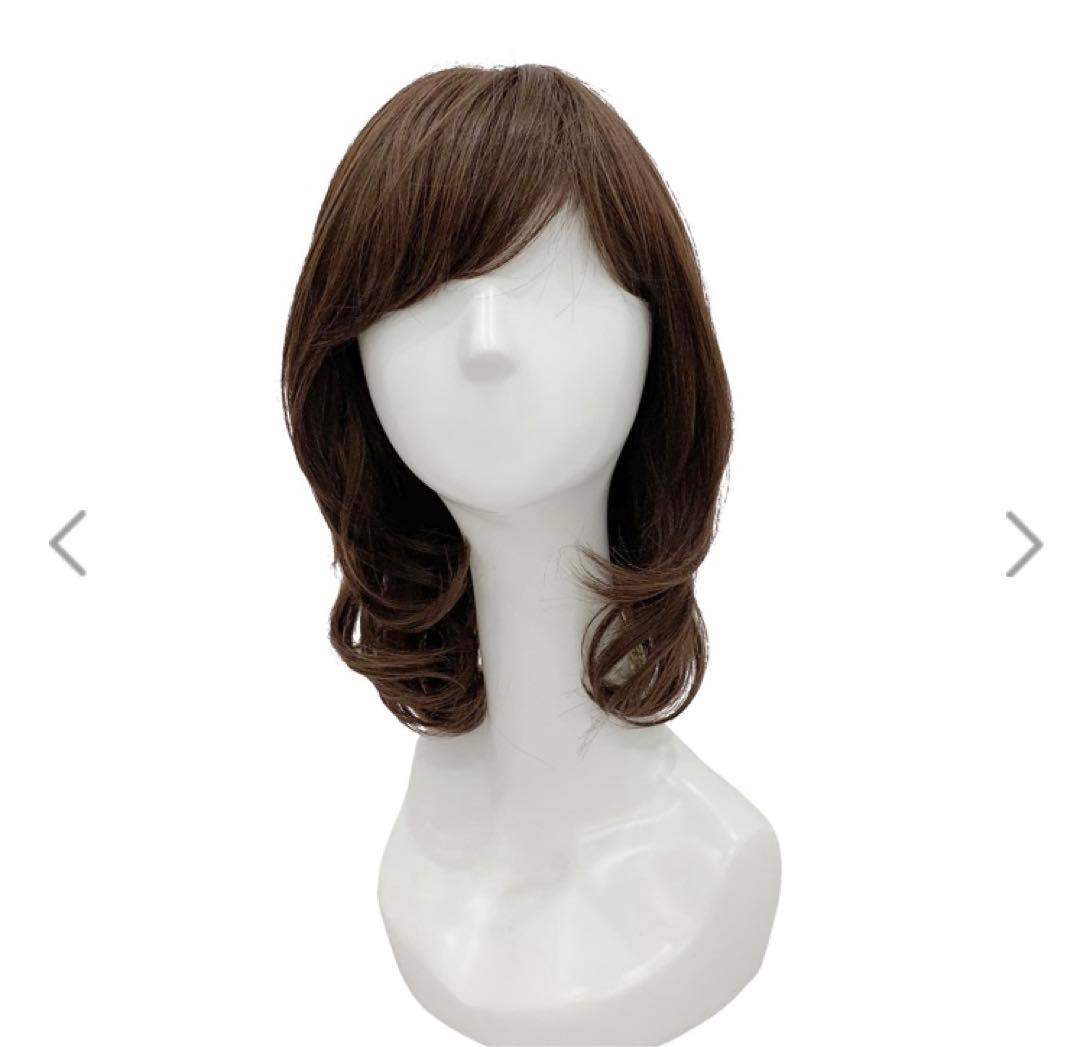 【新品未使用】KAZUEフルウィッグ　レディース　セミロング　ライトブラウン