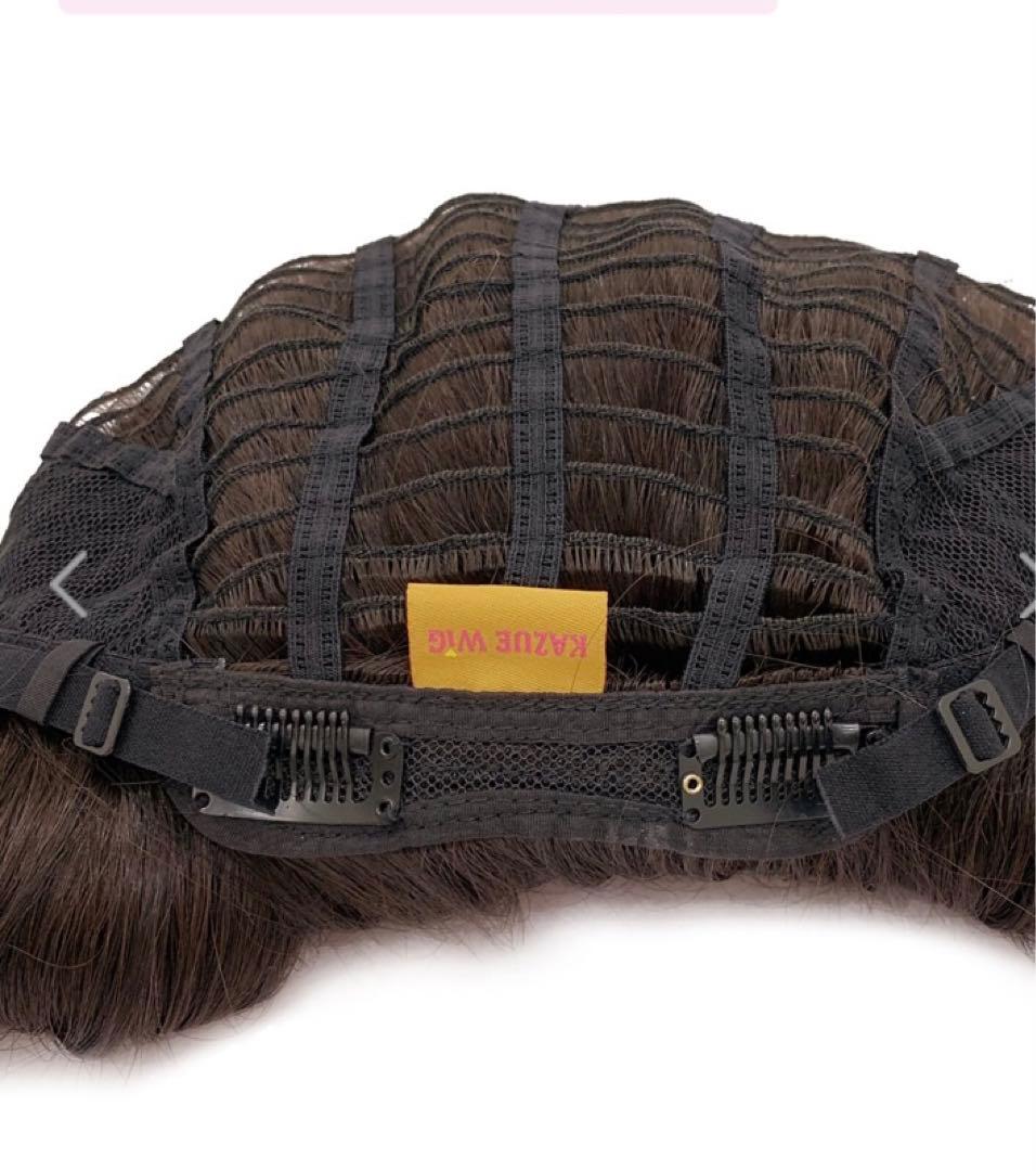 【新品未使用】KAZUEフルウィッグ　レディース　セミロング　ライトブラウン