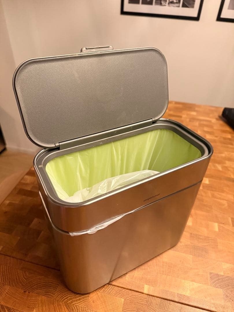 simplehuman 声+センサー式レクタンギュラーゴミ箱58L +コンポスト