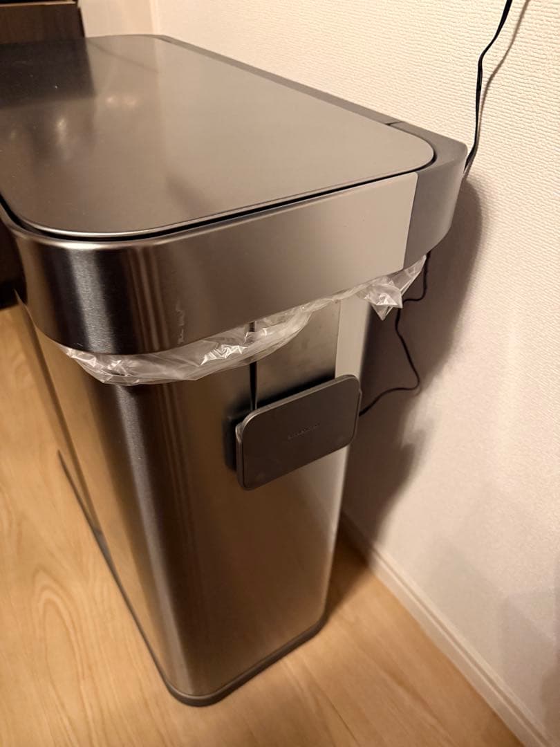 simplehuman 声+センサー式レクタンギュラーゴミ箱58L +コンポスト
