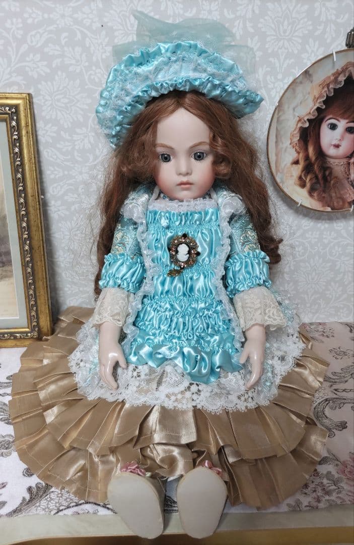 ブリュのお嬢様58センチ☆リプロ☆Vernon Seeley☆ビスクドール