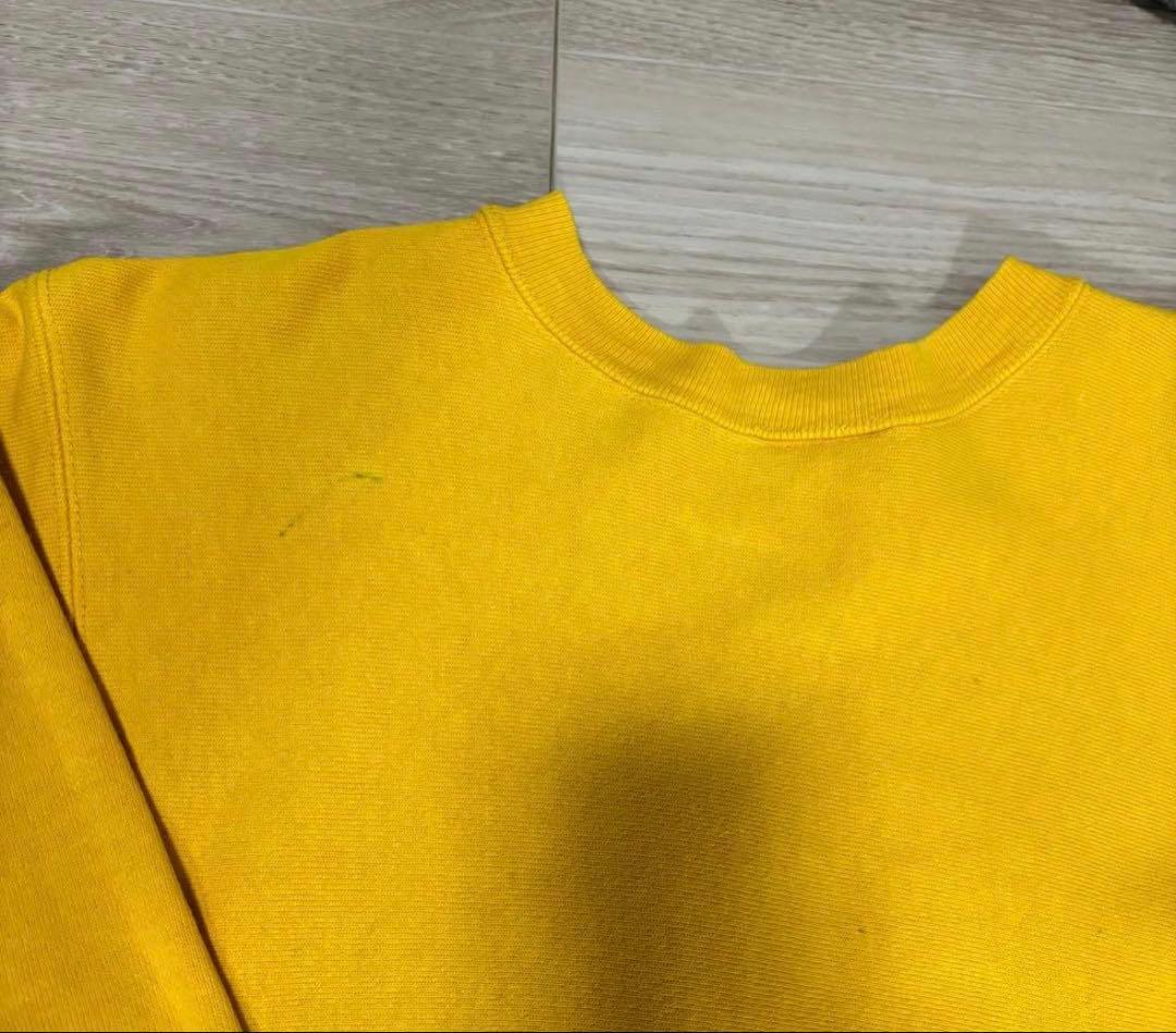 80s champion リバースウィーブ　アイオワ　マスタード　L　USA製