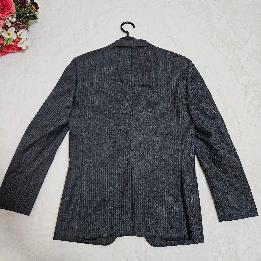 ✨極美品 タケオキクチ スーツ セットアップ グレー ストライプ ウール 3
