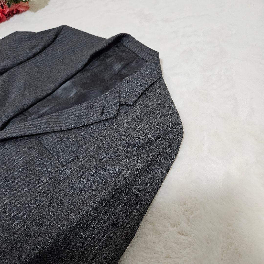 ✨極美品 タケオキクチ スーツ セットアップ グレー ストライプ ウール 3