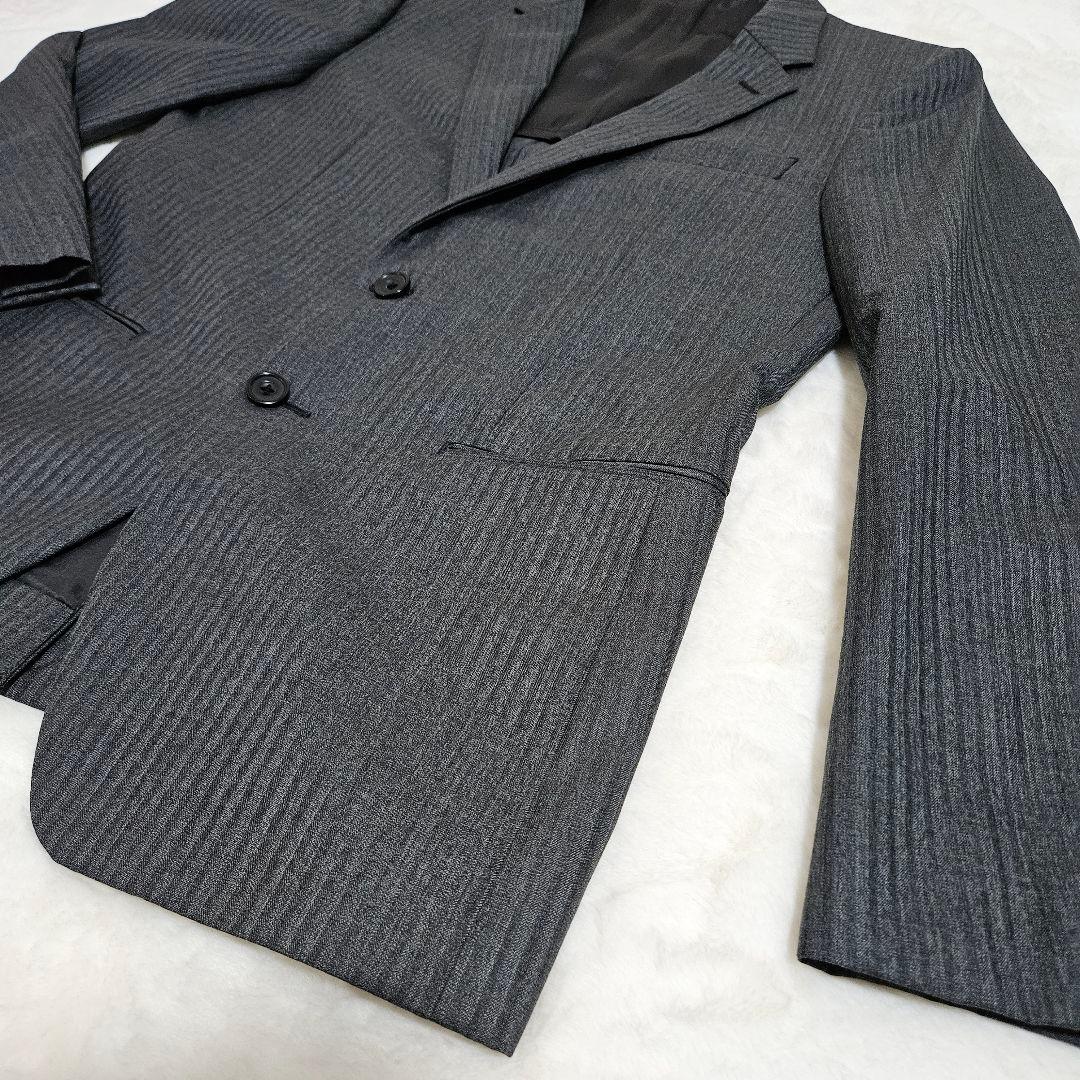 ✨極美品 タケオキクチ スーツ セットアップ グレー ストライプ ウール 3