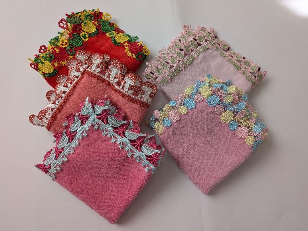 【ゆき】 近沢レース タオルハンカチ 23枚まとめ売り