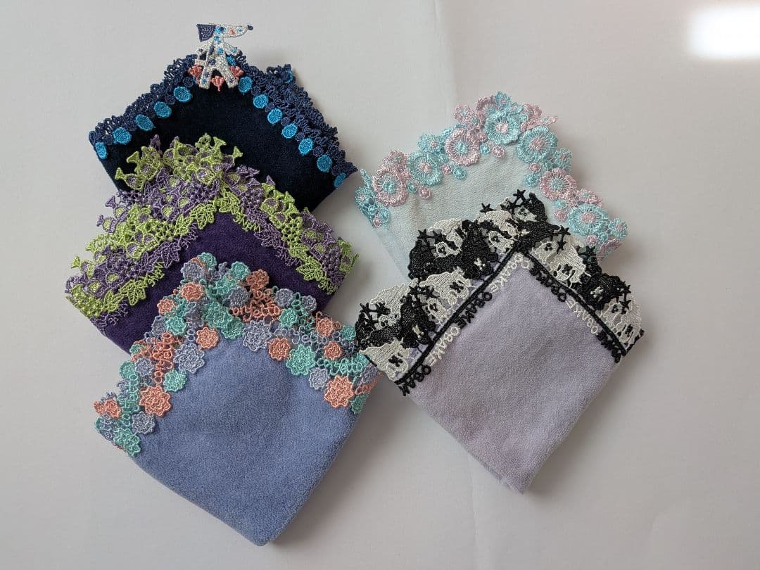 【ゆき】 近沢レース タオルハンカチ 23枚まとめ売り