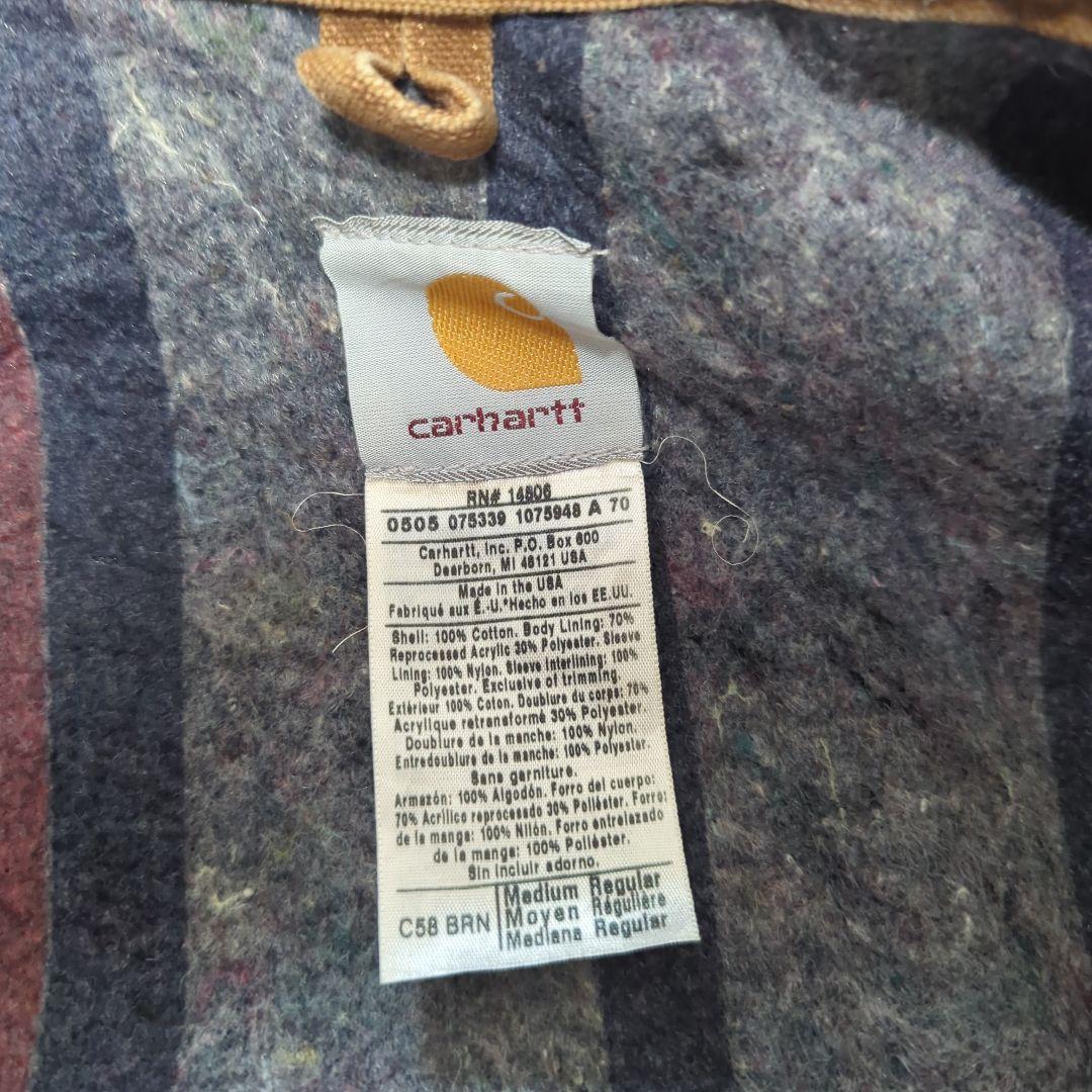 Carhartt カーハート C58 チョアコート ブラウン