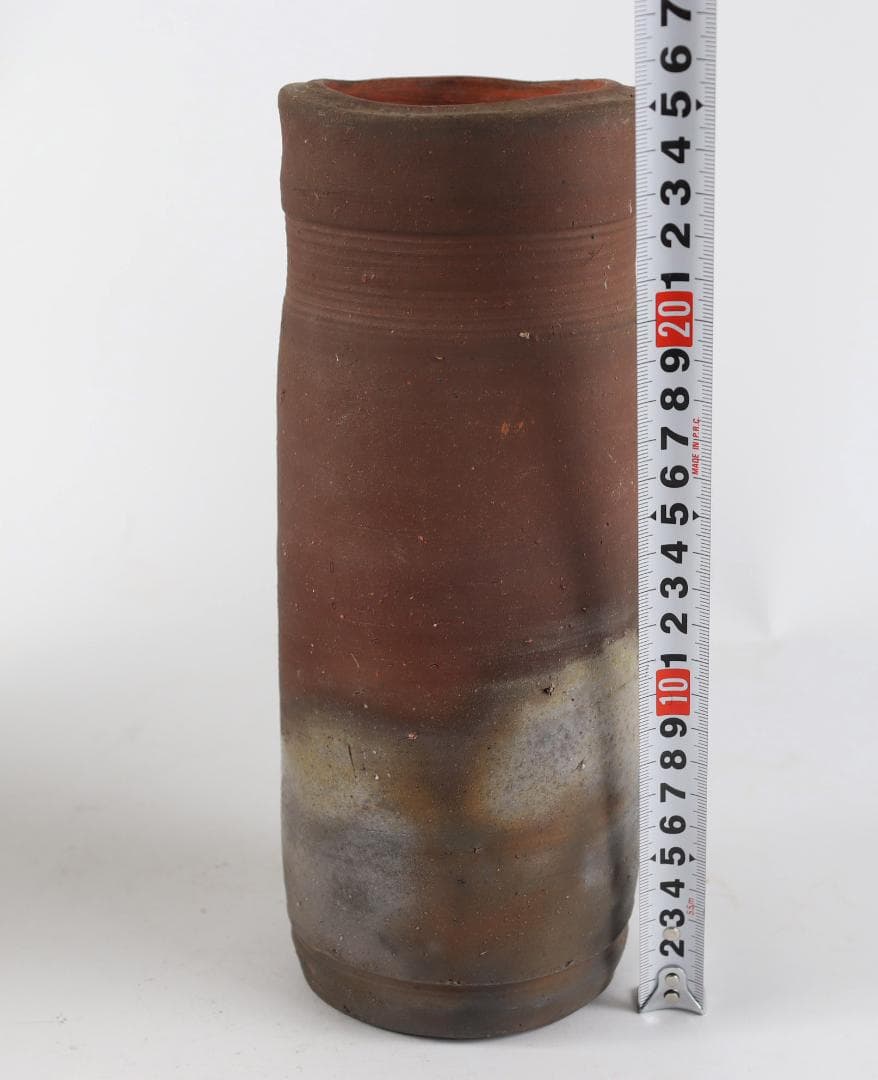 備前 人間国宝 藤原雄 花入 共箱