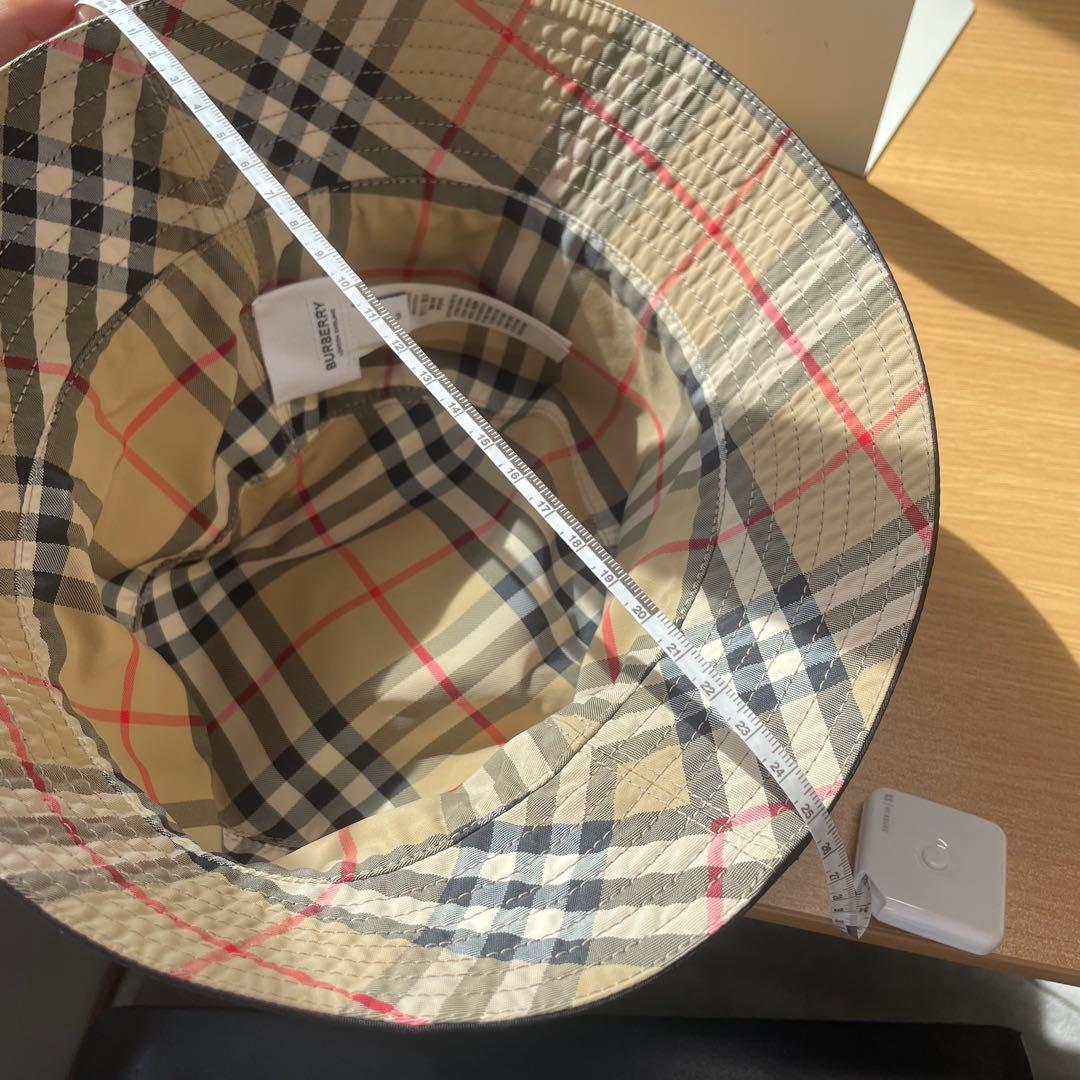 【美品】Burberry バーバリー　バケットハット　リバーシブル　チェック柄