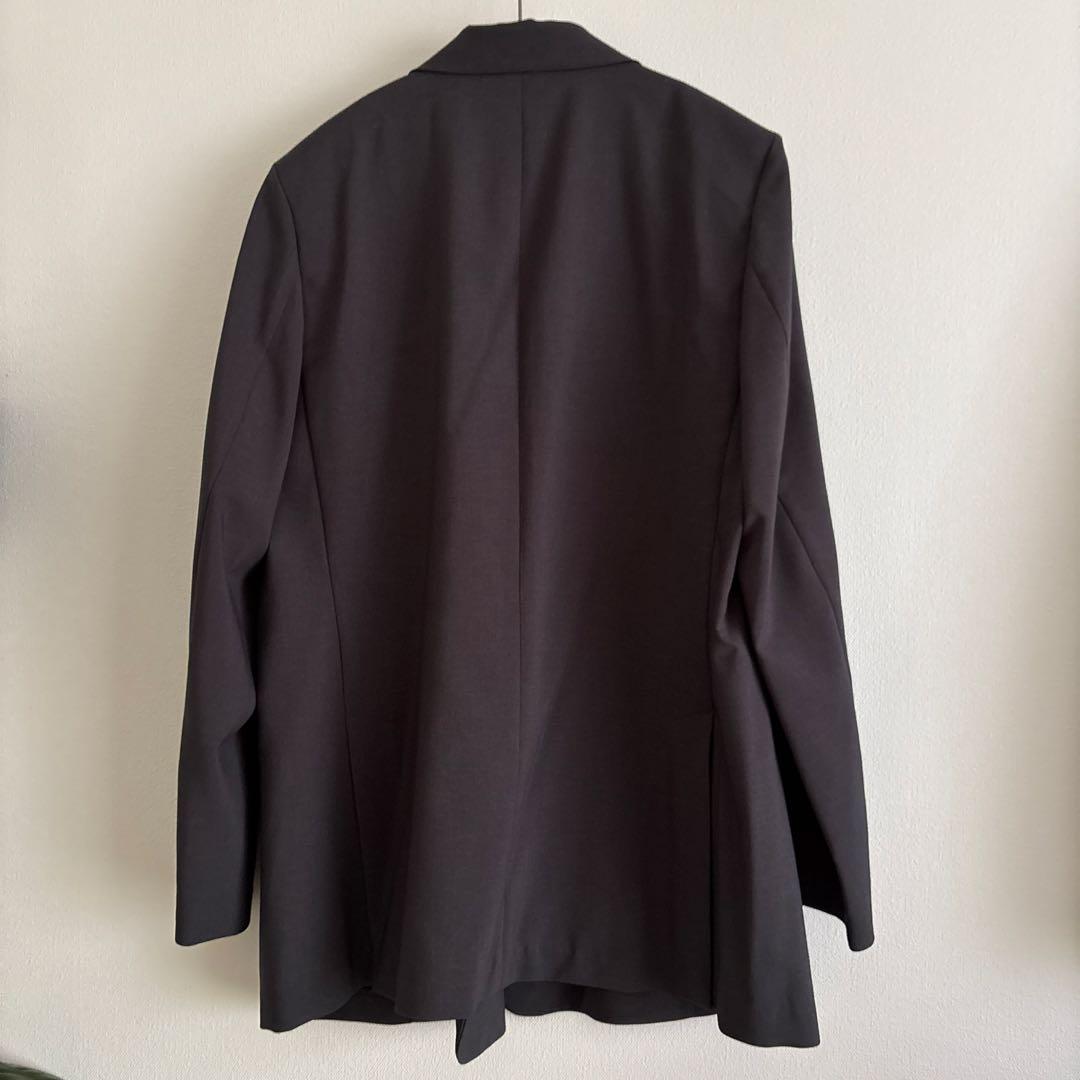 UNIQLO C: 感動ダブルジャケット リラックスフィット ダークグレー L