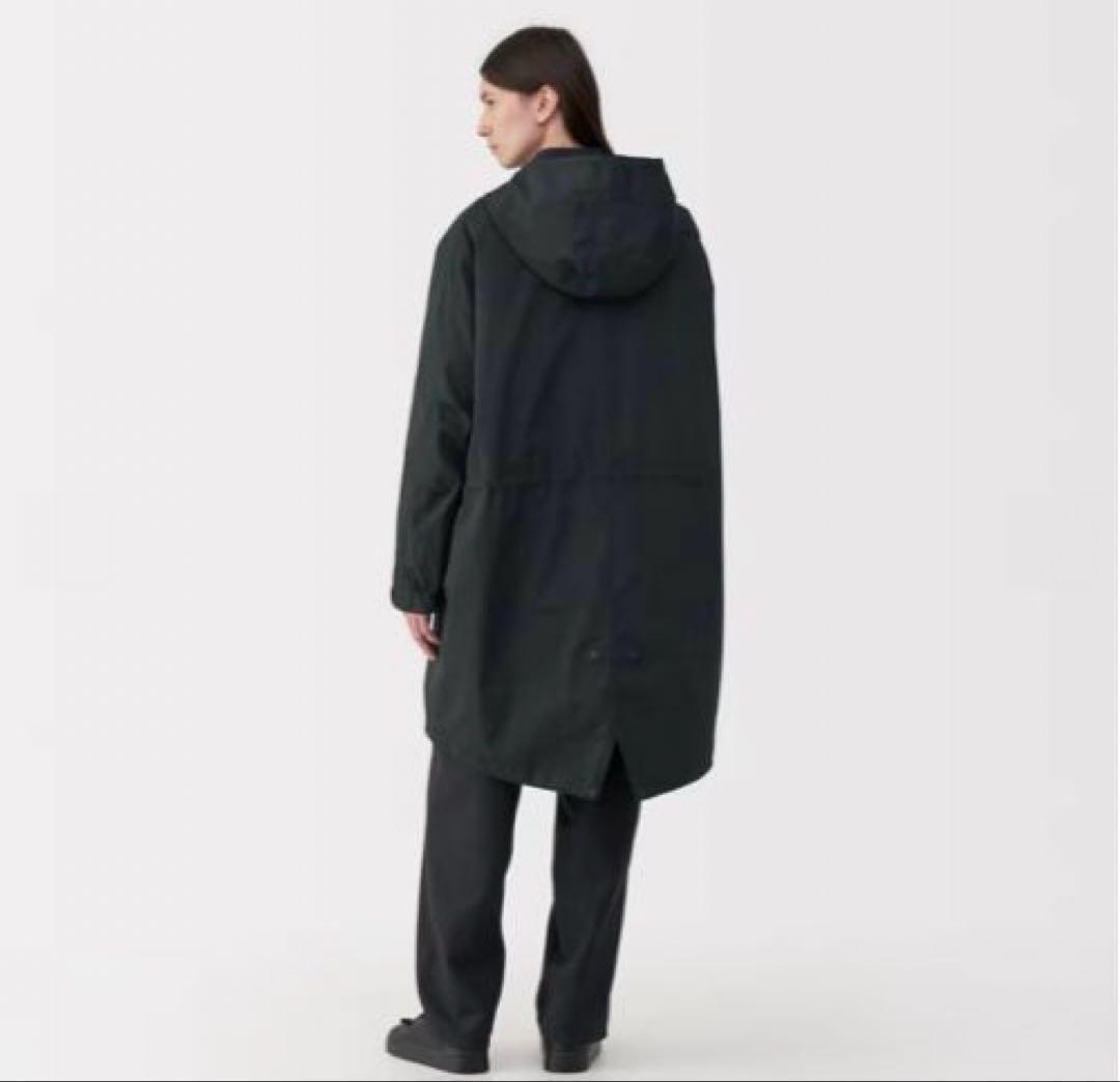 MUJI Labo ライナー付きモッズコート M黒