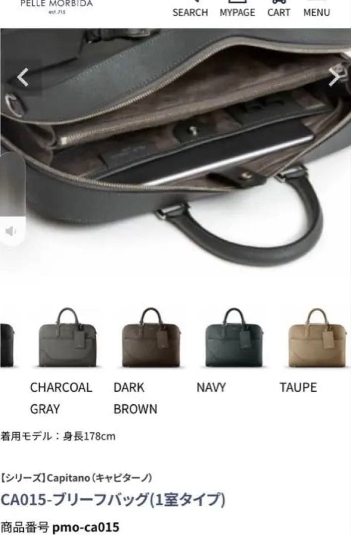 。　美品　PELLE MORBIDA 袋　付属品あり