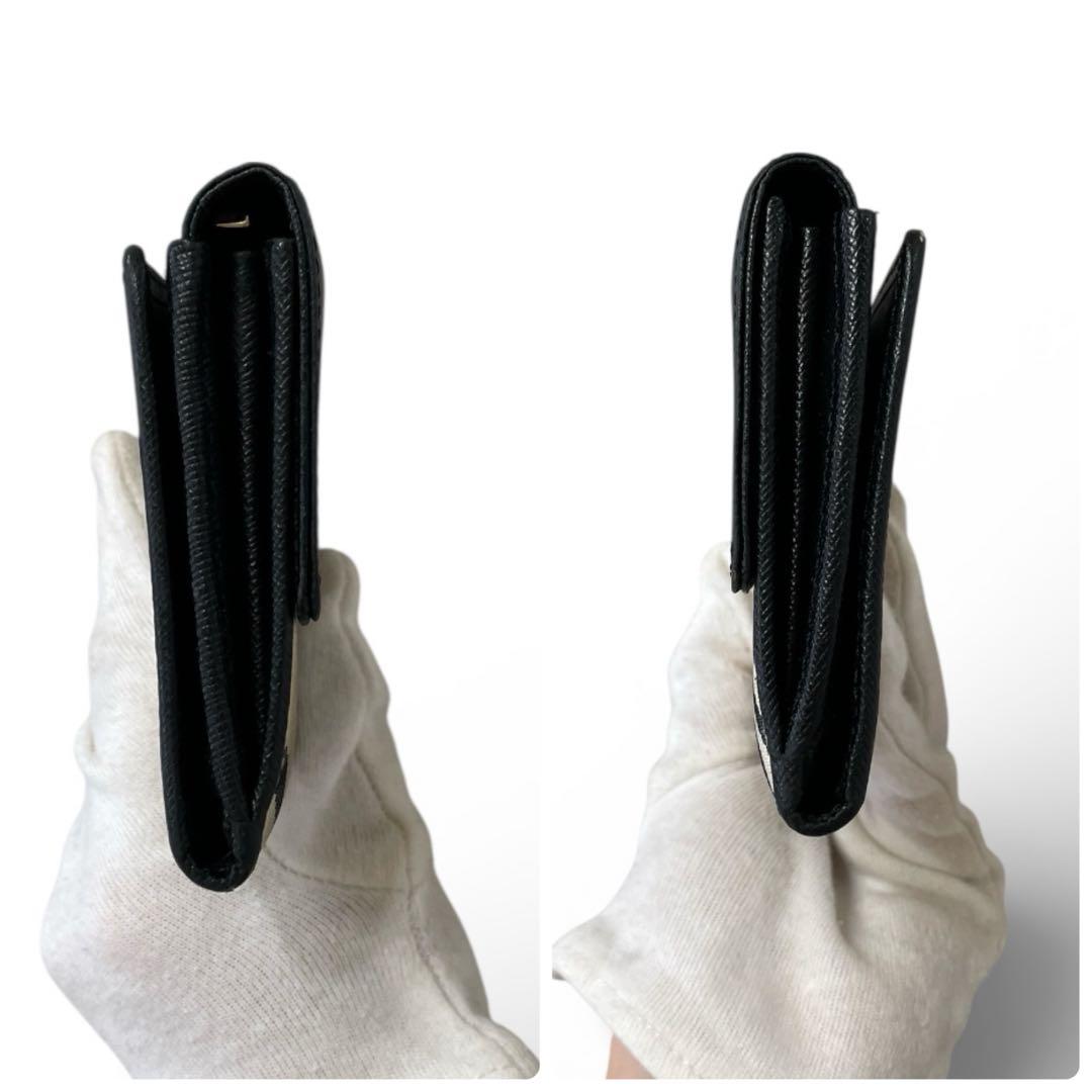 【美品】BURBERRY バーバリー　長財布　ノバチェック　ブラック　レザー　黒