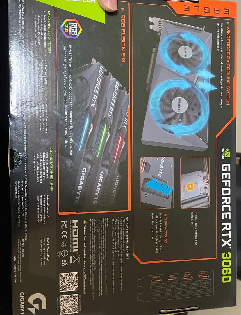 グラフィックボード・グラボ・ビデオカード GIGABYTE EAGLE OC 12G GeForce RTX 3060