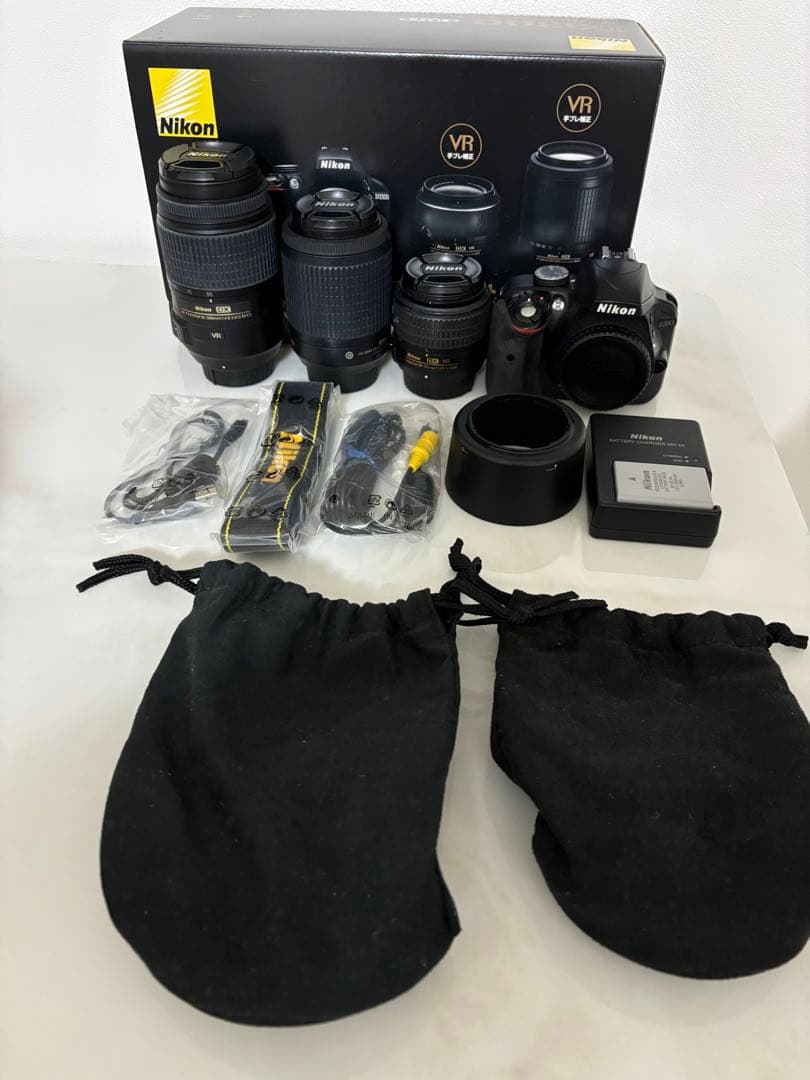 Nikon D3300 ダブルズームキット レンズ55-300付き