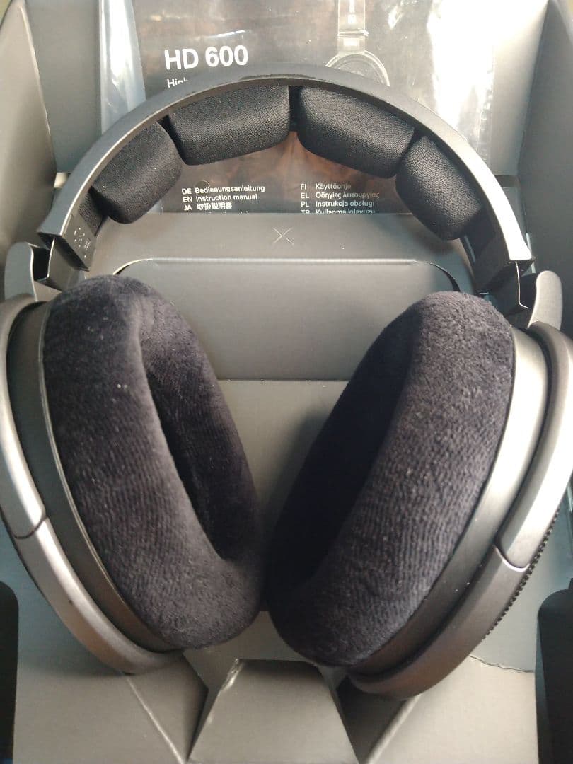SENNHEISER HD600 開放型ヘッドホン 元箱 純正ケーブル付属 良品