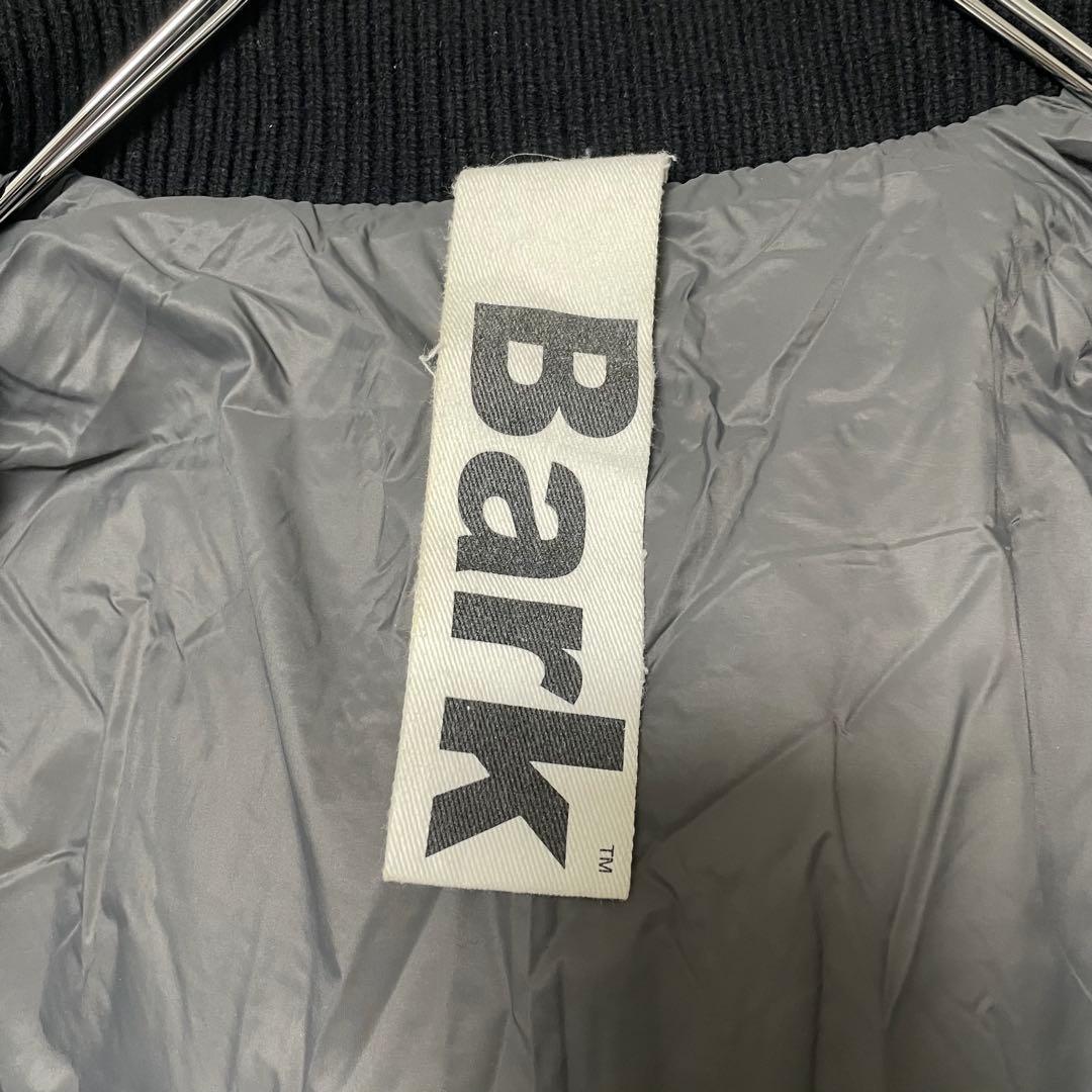 Bark バーク ショートダッフルコート 異素材切替 Thermore ブラック