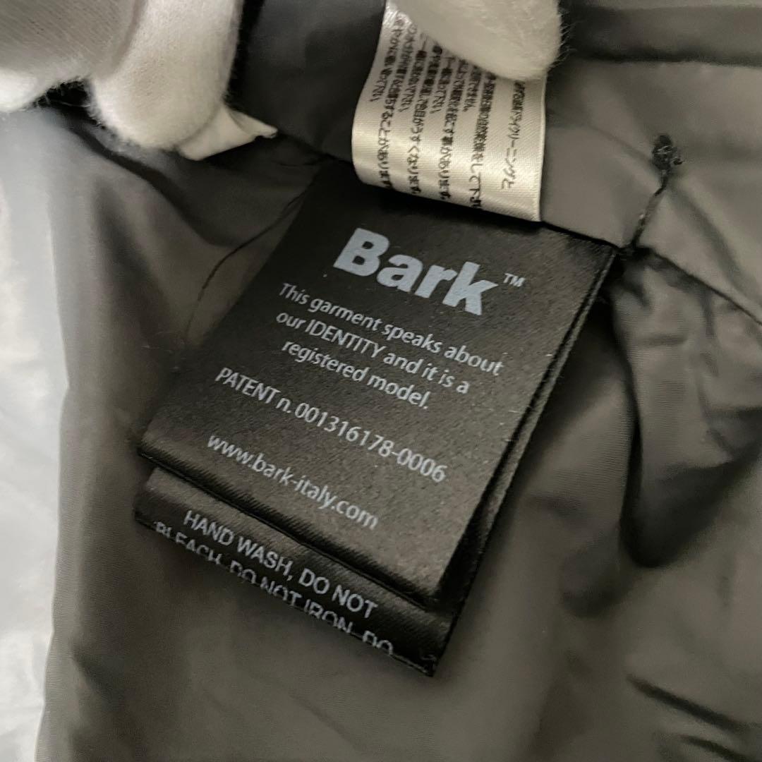 Bark バーク ショートダッフルコート 異素材切替 Thermore ブラック