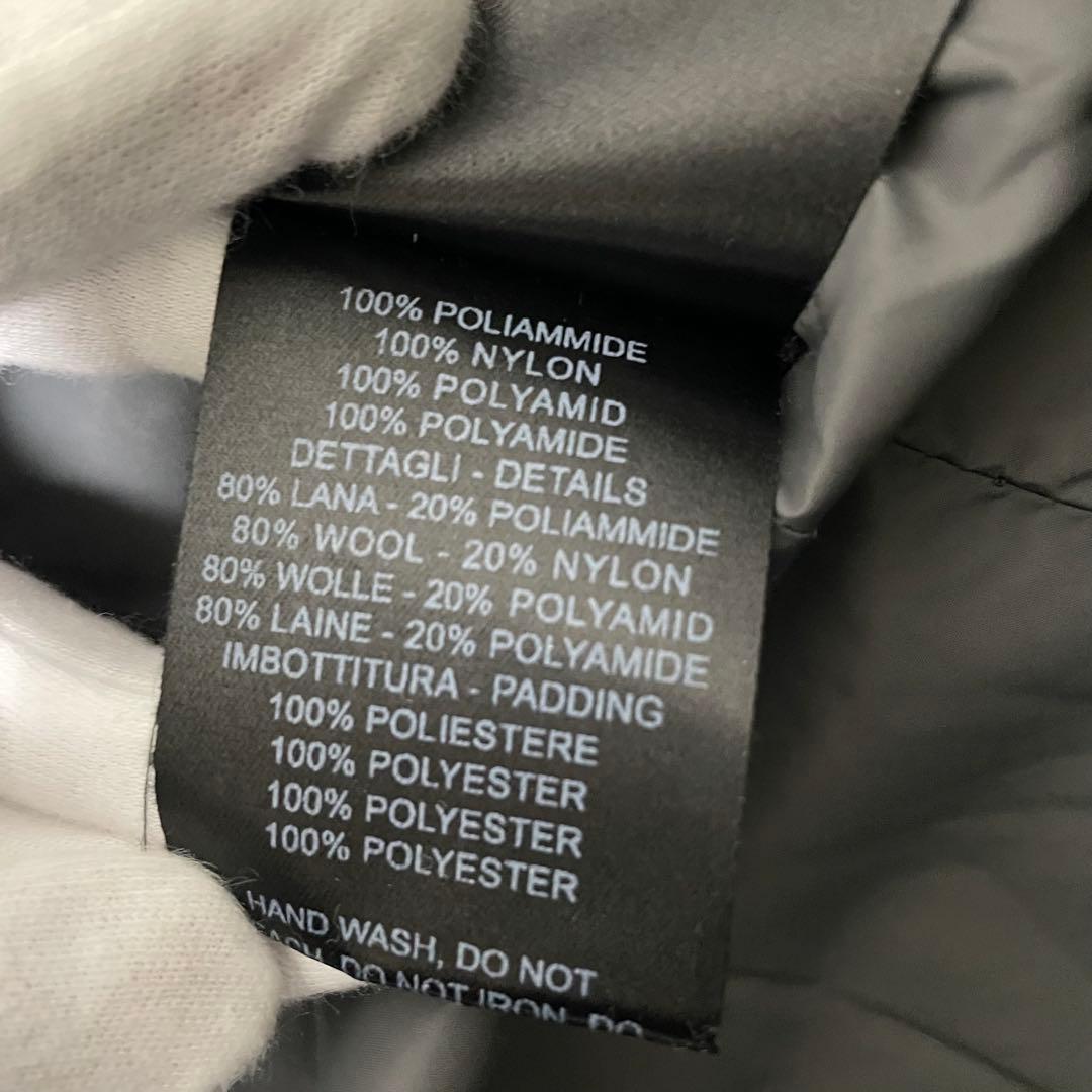 Bark バーク ショートダッフルコート 異素材切替 Thermore ブラック