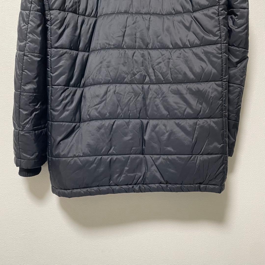 Bark バーク ショートダッフルコート 異素材切替 Thermore ブラック