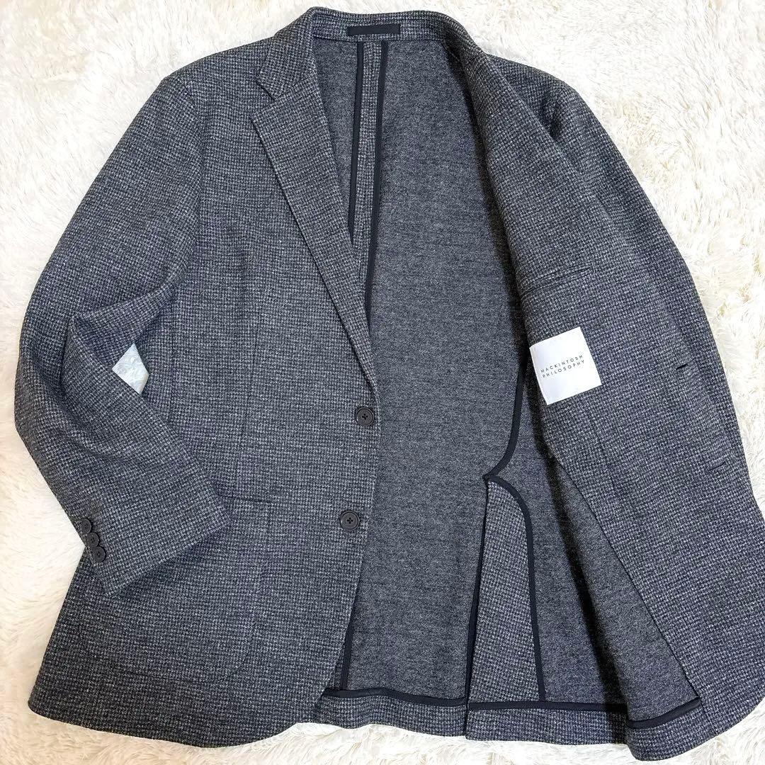 未使用級☆マッキントッシュフィロソフィー テーラード チェック ウール L