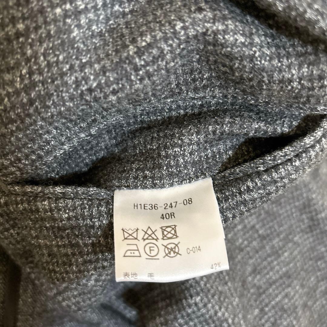 未使用級☆マッキントッシュフィロソフィー テーラード チェック ウール L