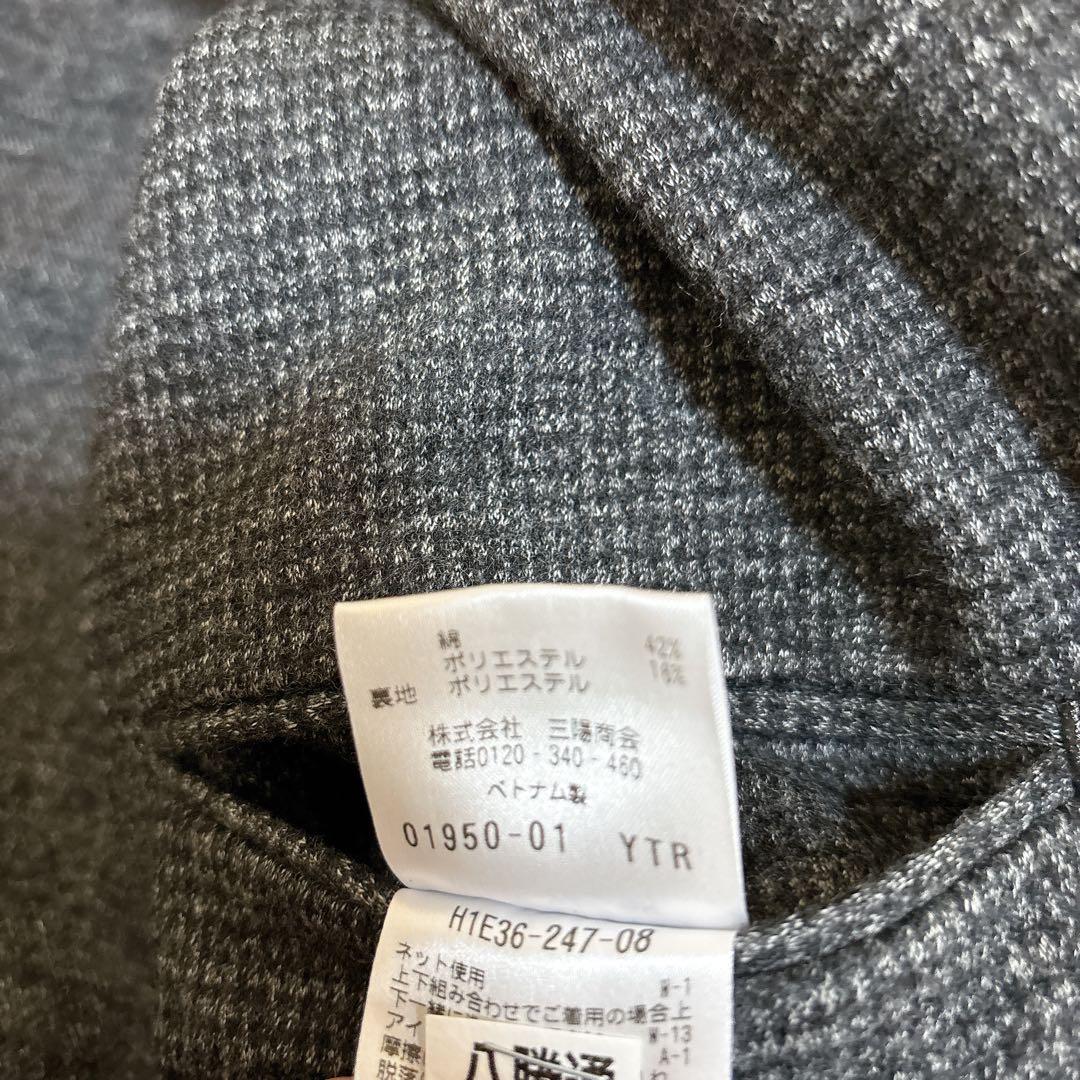 未使用級☆マッキントッシュフィロソフィー テーラード チェック ウール L