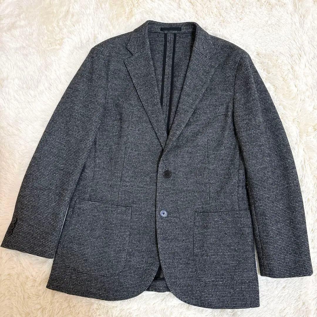 未使用級☆マッキントッシュフィロソフィー テーラード チェック ウール L