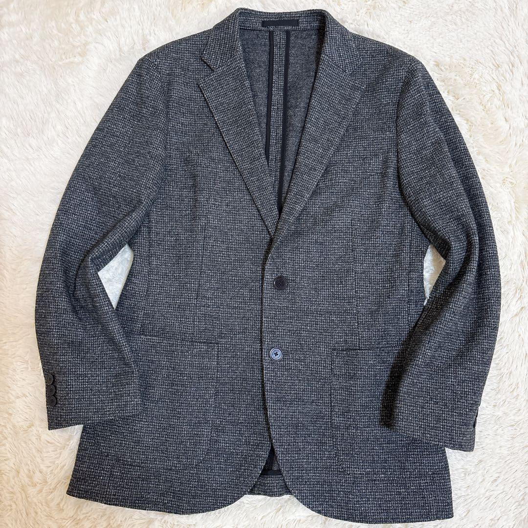 未使用級☆マッキントッシュフィロソフィー テーラード チェック ウール L