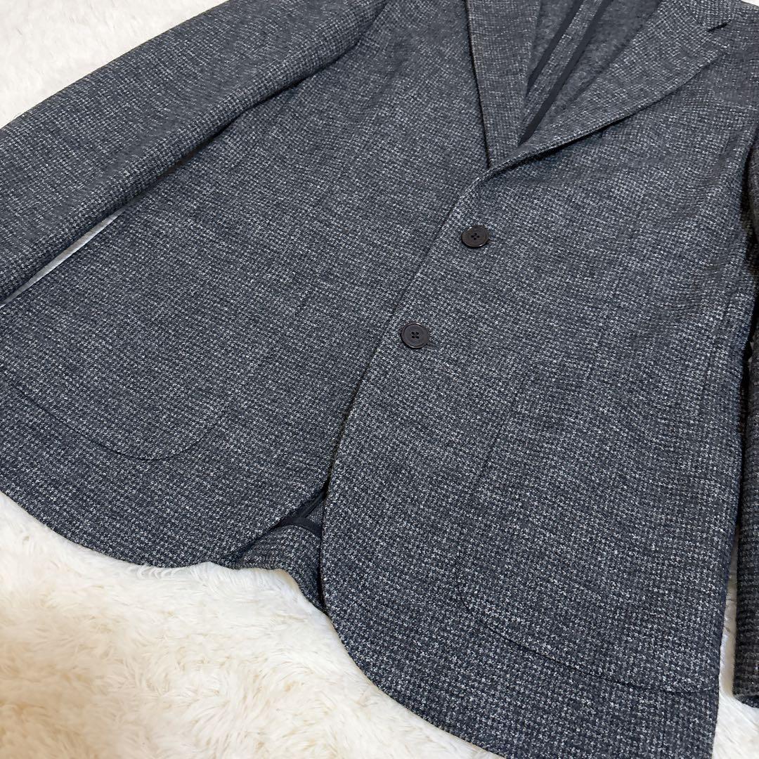 未使用級☆マッキントッシュフィロソフィー テーラード チェック ウール L