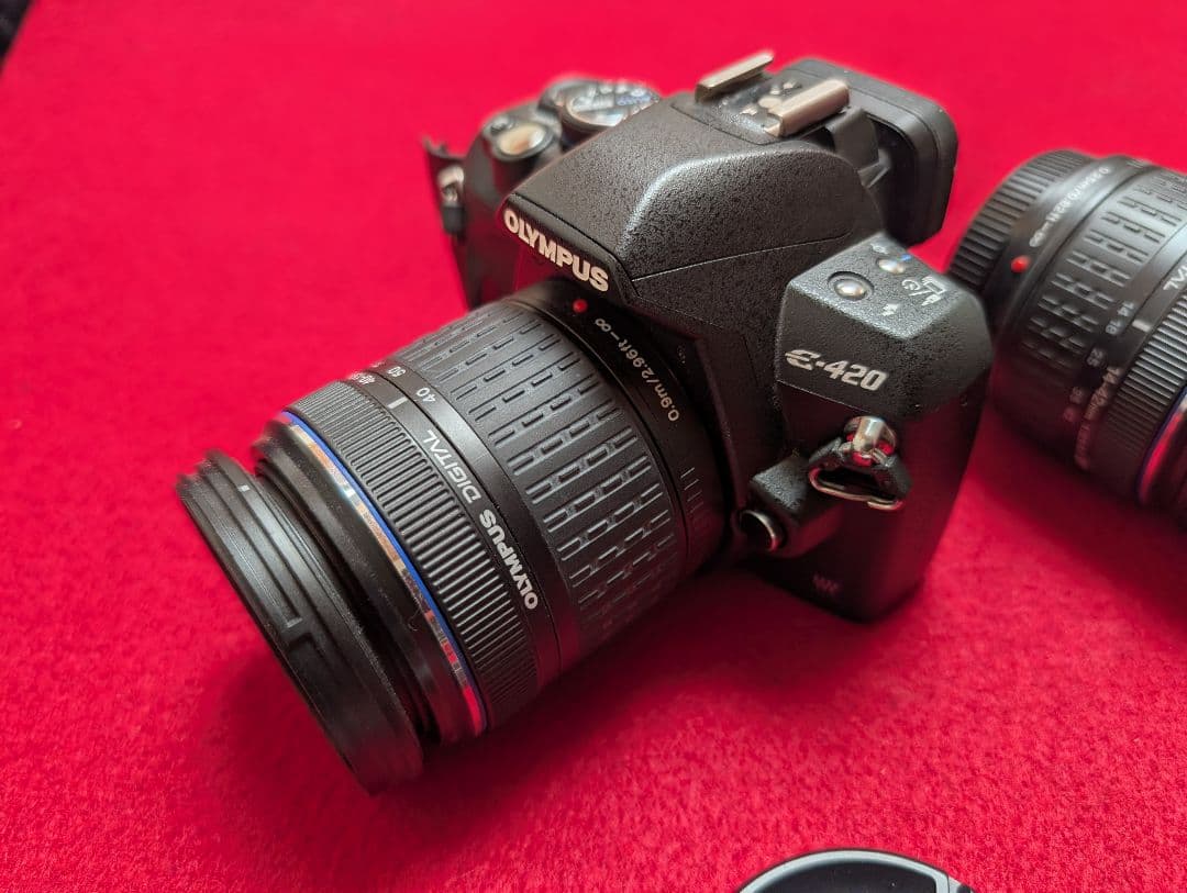 ■オリンパス E-420 一眼レフ 望遠レンズ 他付属品付けます