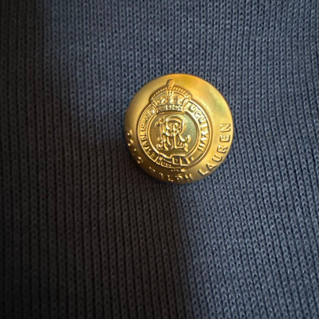 【美品】ポロラルフローレン　ニットブレザー　ダブル　金ボタン　ジャケット