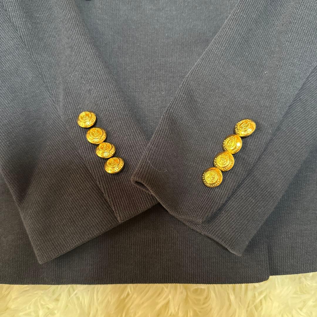 【美品】ポロラルフローレン　ニットブレザー　ダブル　金ボタン　ジャケット