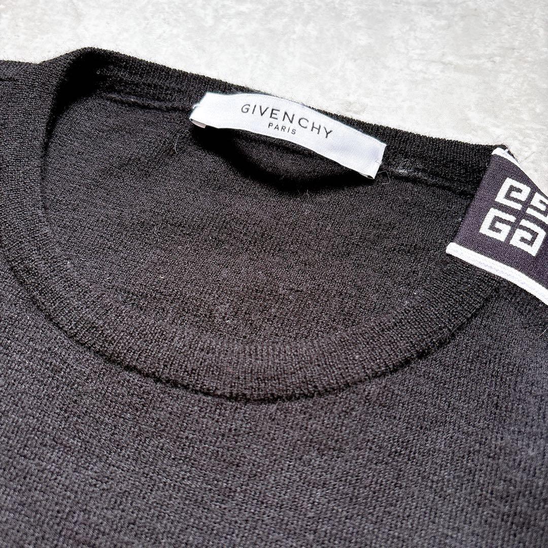GIVENCHY✨パリコレ　ロゴラインニット　ブラック　黒　ユニセックス　長袖