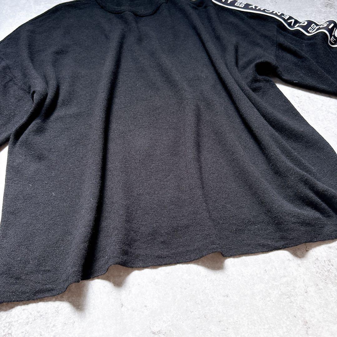 GIVENCHY✨パリコレ　ロゴラインニット　ブラック　黒　ユニセックス　長袖