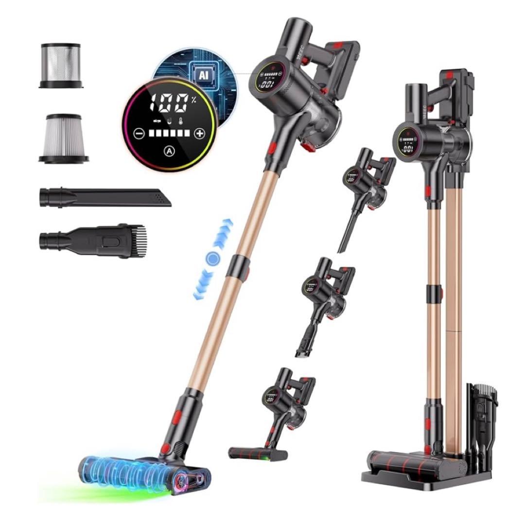 新品 コードレス掃除機 80Kpa超強力吸引 サイクロン 軽量 70分連続稼働