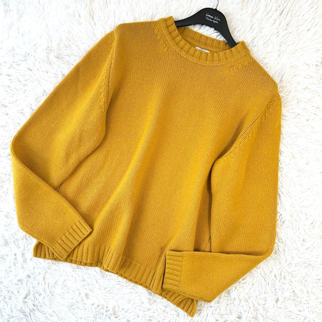 nomiamo ノミアモ カシミヤ100% 長袖ニット セーター クルーネック