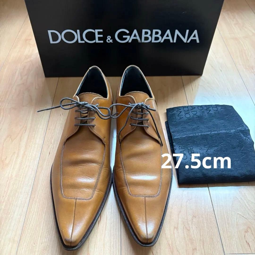 【しん】DOLCE&GABBANA レザー　革靴　ビジネス　ドレスシューズ