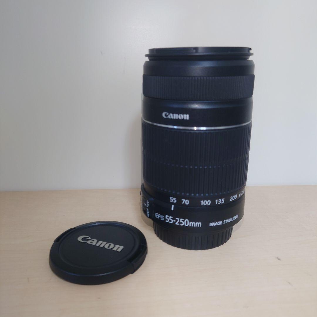 【動作良好】 Canon EF-S 55-250mm IS II 望遠レンズ