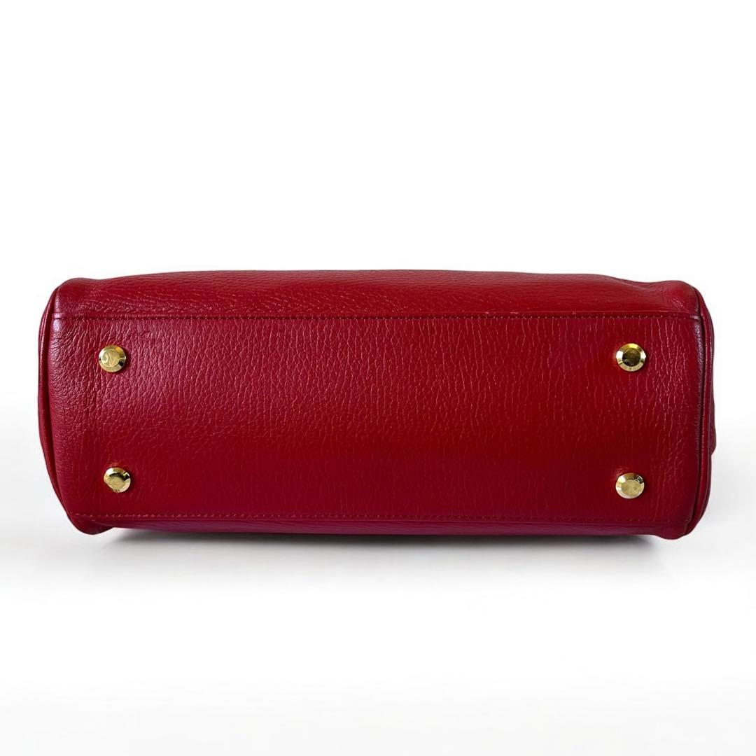 美品✨TIA MARIA ティアマリア本革 ハンドバッグ ブレンダS カナデ＆鍵